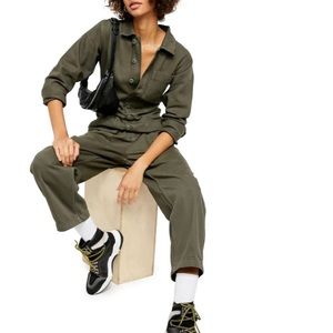 Free People Gia Coveralls in Army